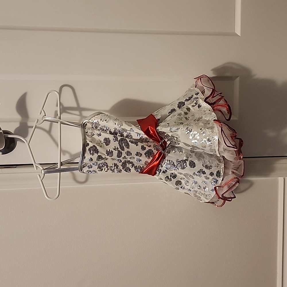 4T Silver Leopard Print Costume